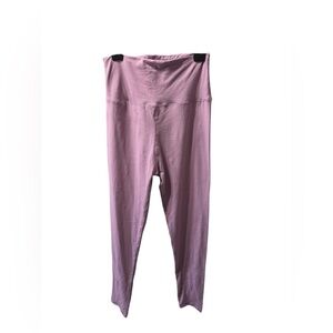 lavender purple athletic workout yoga high rise stretchy pants size s/m